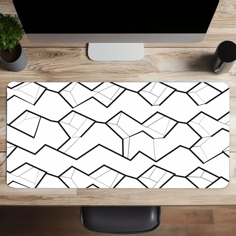 Modern Abstract Contour Line Large Desk Mat Antislip Rubber Mousepad For Gaming Room Office Pc Keyboard Workstation Decor
