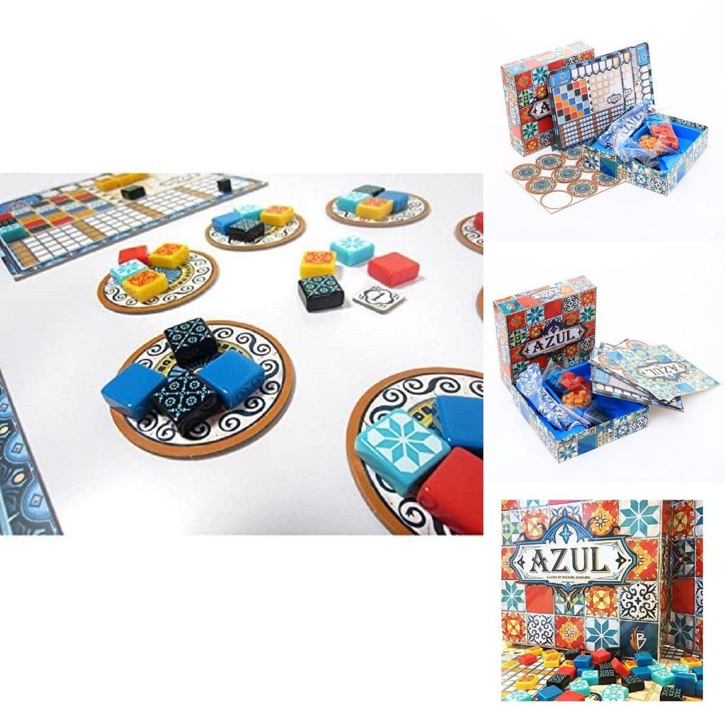 Azul Crystal Mosaic Board Game Expansion With Handeye Coordination And Visual Development For Family Play
