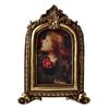 Marco de Fotos Ovalado Antiguo Ornamentado para Mesa o Pared, Marco de Fotos Retro, Marco de Fotos Decorativo Decoración del Hogar