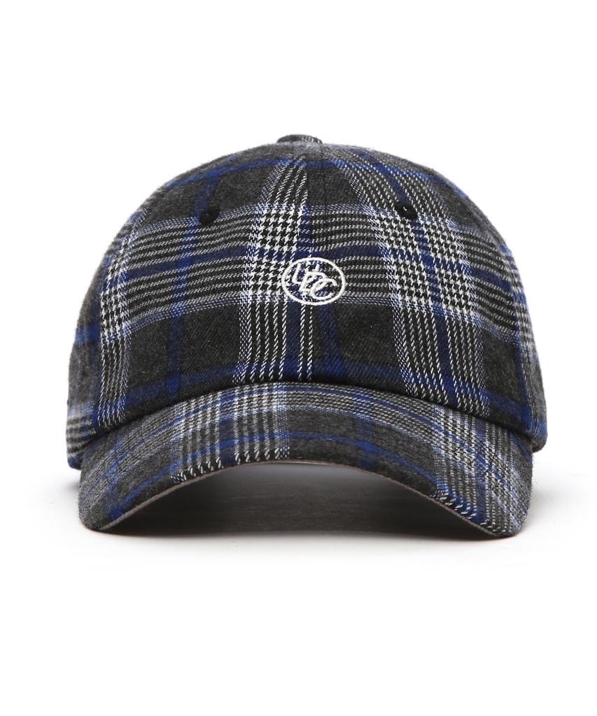 Eondeokeonteulol Logo Check Ball Cap Union Udc / Authentic B B / Navy Tartan
