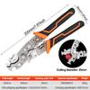 28-in-1 Multifunctional Wire Crimper Plier Cable Cutter Adjustable Automatic Electrical Wire Stripping Pliers Terminal Hand Tool
