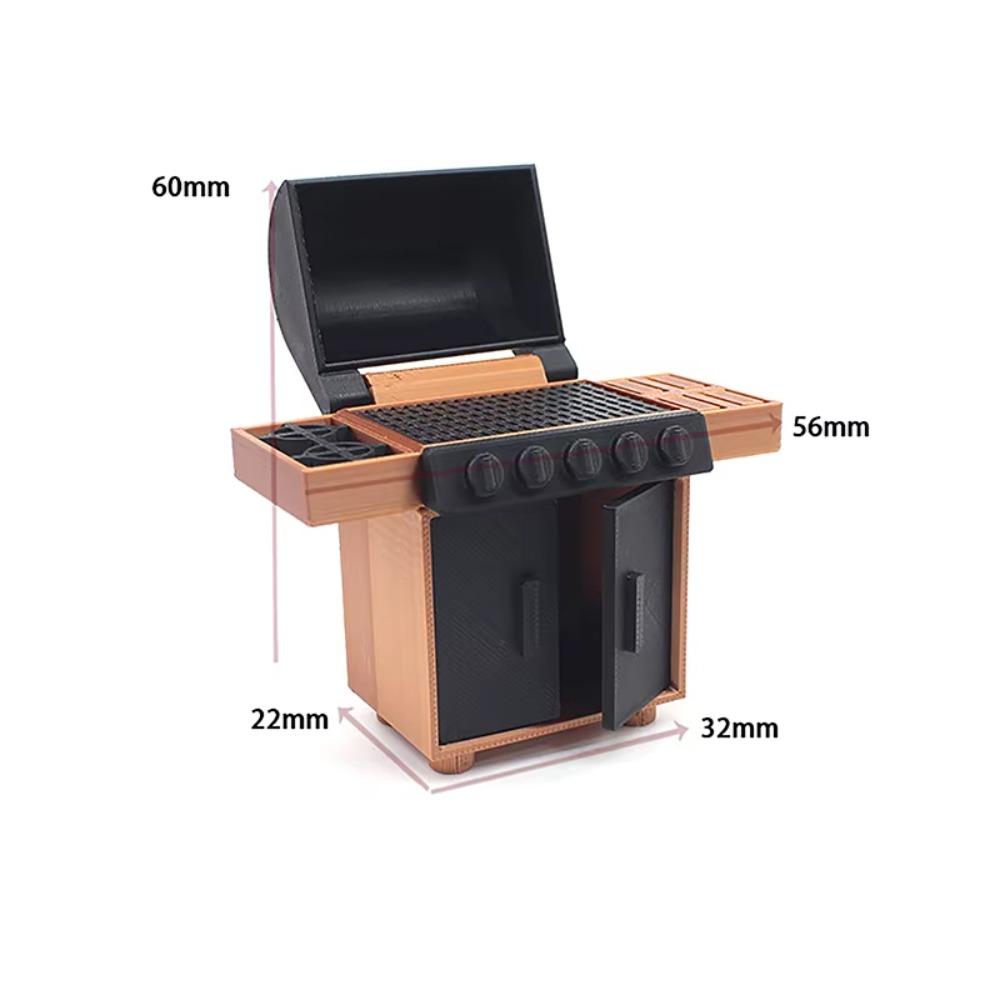 

Simulation Dollhouse BBQ Grill Model 1:12 1:20 Dollhouse Kitchen Toy Festive Supplies 1:20