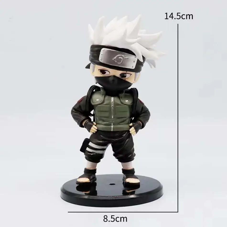 Hot Kakashi Naruto Uzumaki Edition Figure Backpack Model Creative High-value Doll Base Car Desktop Ornaments Q sold with Poseable Articulated Scale