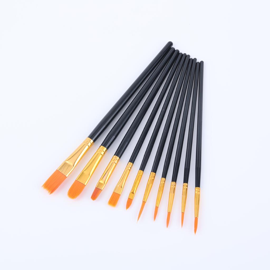 22/12/10 pcs Brush Set Plastic brush for acrylic, watercolor, oil painting for canvas, fabric and paper crafts painting supplies