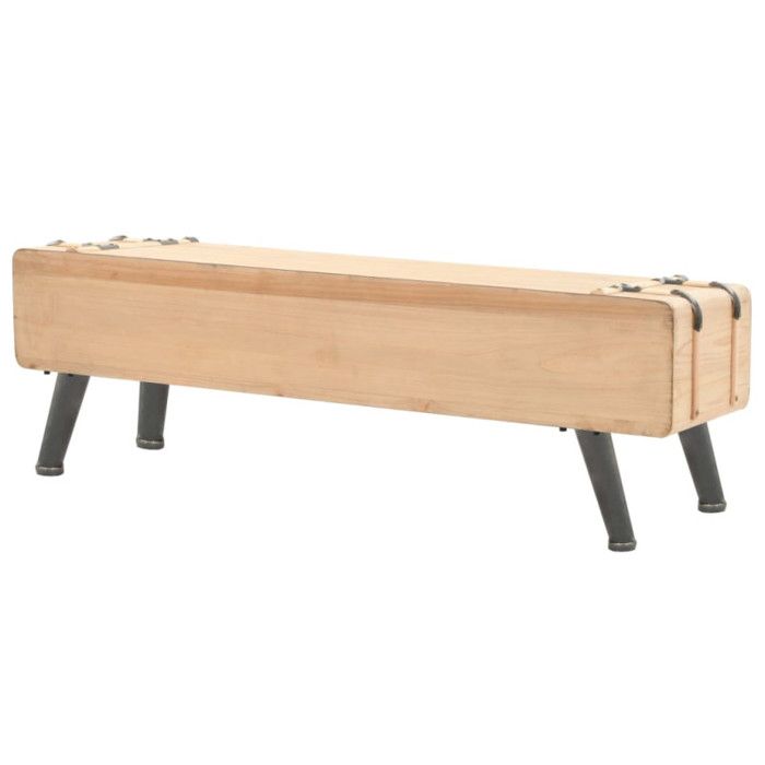 VidaXL Meuble TV Bois de sapin massif 120 x 33 x 35 cm