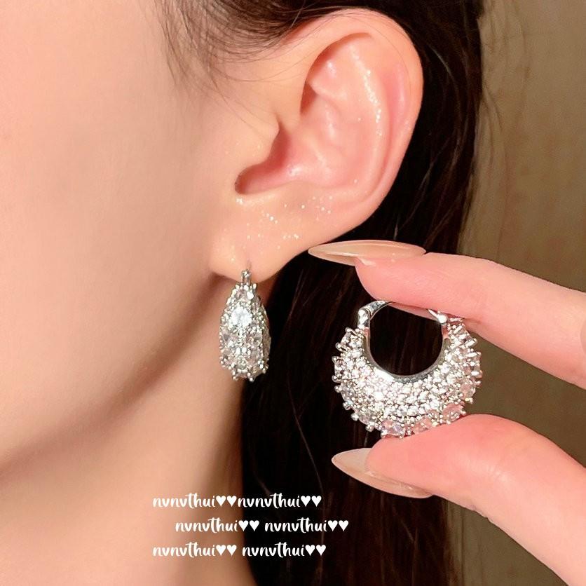 Mermaid Tears Are So Many Hemp Gray Pearl Fat Square Earrings, Starry River, Plated With 18K Gold, And Gypsy Small Bag Earrings.