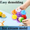Colorful Flower Ice Cream Mold, DIY Creative Popsicle Mold for Home Use, Multin Color Design, Cute and Eye Catching, Safe Material Easy to Demold