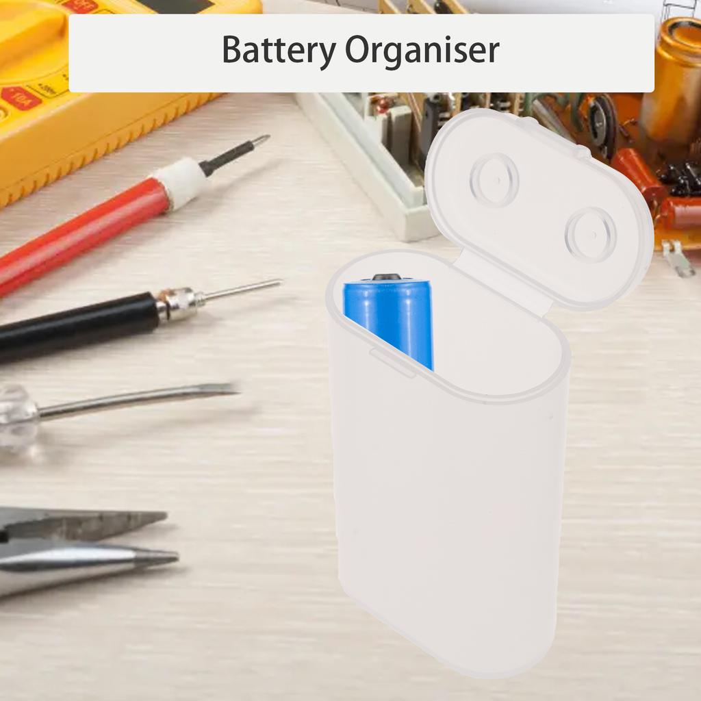 PP Battery Container for 2pc 21700 Battery Storage Safeguards Your Batteries from Short Circuit Accident Drop Box