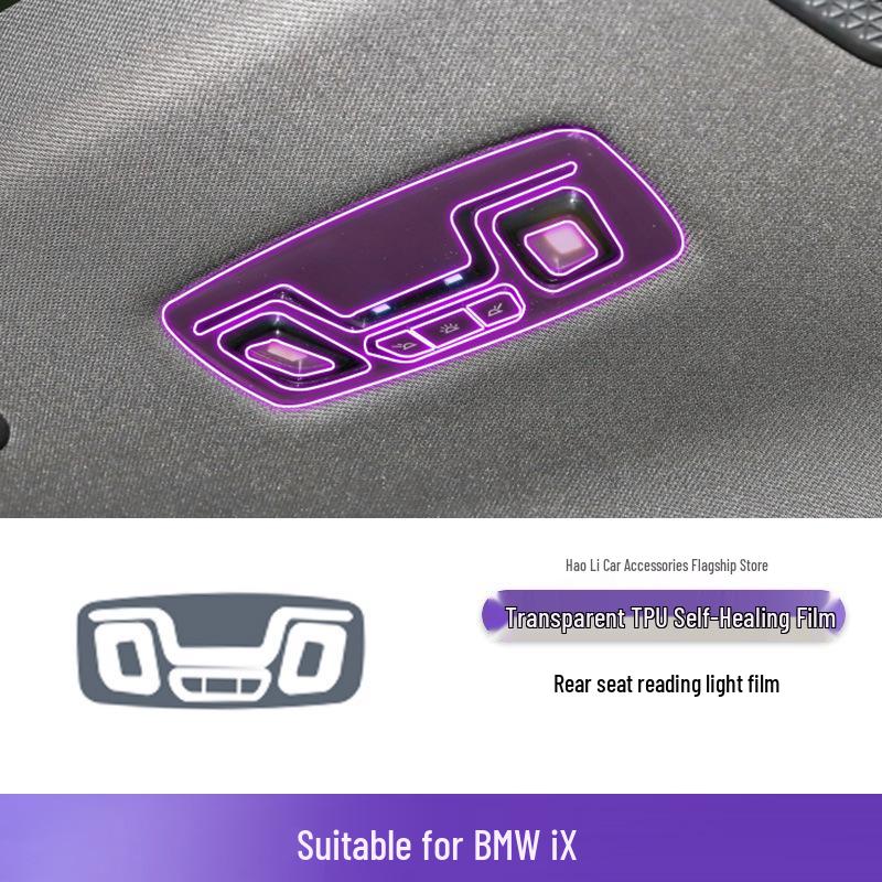 BMW iX 22-25 Interior Car Sticker TPU Protective Film for Screen, Console & Gear Shift
