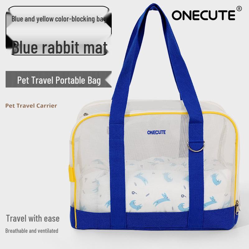 Trasportino Portatile per Animali ONECUTE: Traspirante, Morbido e Confortevole per Cani e Gatti – Borsa a Mano e a Spalla per Viaggi all'Aperto
