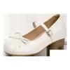Silver French Ballet Style Light Mouth Inner Height Increase Flat Sole Shoes Women's 2026 New Summer Retro Mary Jane Shoes