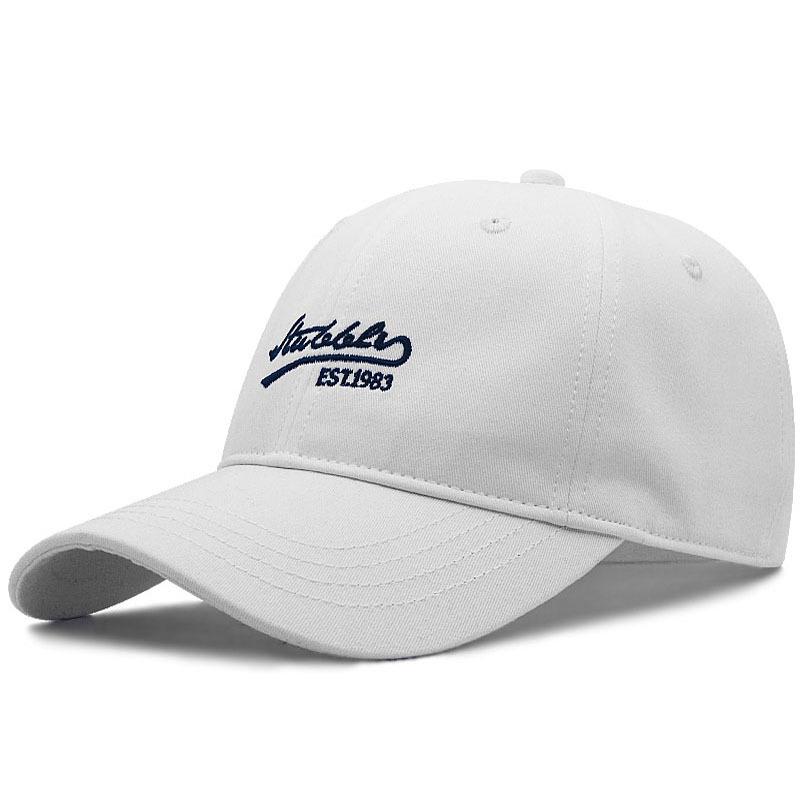 

Washed cotton soft top hat men s and women s big head circumference baseball cap multi-color cap XXL 60 + білий