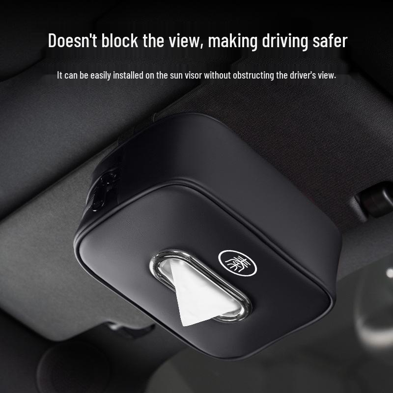 BYD Qin PLUS DM-i Car Seat Back Tissue Bag - Pull-out Tissue Box for EV