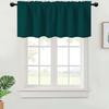 1PC, Valance Curtains Blackout Thermal Insulated Rod Pocket Window Treatment For Kitchen Living Room Bedroom Home Decoration
