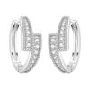 925 Silver Retro Grass Pattern Earrings Jewelry Versatile Hoop Earrings For Women Jewelry Birthday Party Fine Gifts
