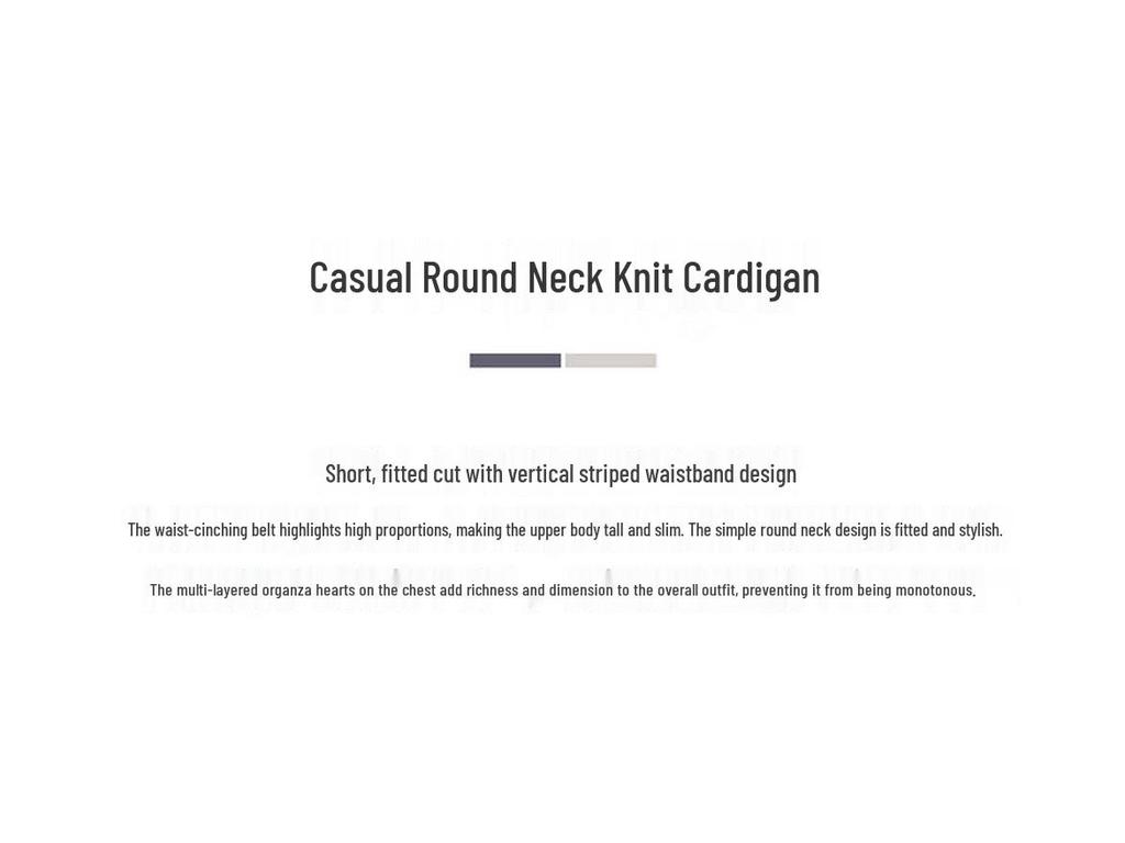 Tatou Women's Slim-Fit Heart Pattern Knit Cardigan