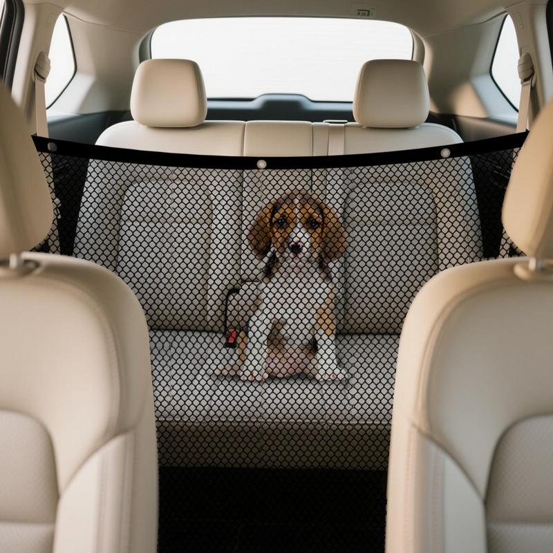 Dog Car Divider Net Vehicle Between Seat Isolation Barrier Heavy-Duty Foldable Isolation Net Non-slip Car Accessories For Safe
