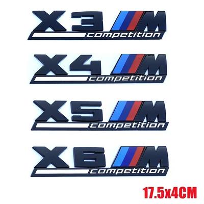 1PCS Car Stickers Car Trunk Sticker Car Badge For X3 X4 F25 F26 G01 G02 X5 G05 X6 F15 F16 E70 E71 M Competition