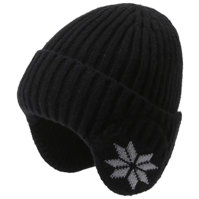 Winter Velvet Ear Protection Wool Hat Outdoor Cycling Skiing Drop Driving Travel Men Warm Knitted Cold Hat