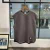 Summer Men Thin Vest Round Neck Waffle Sleeveless Solid Color Casual Waistcoat Fitness Sports Basketball