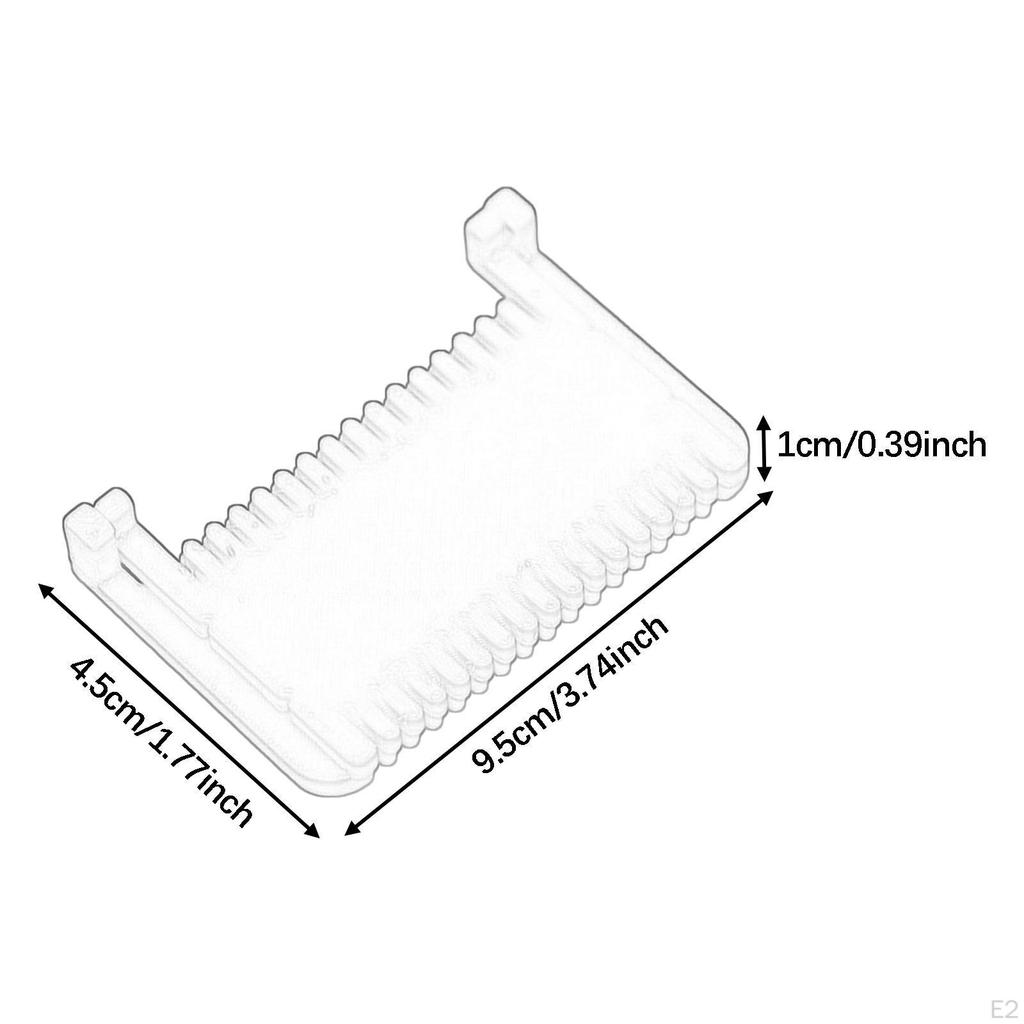 Miarka krawiecka z klipsem, szablon do naszywania, 9,5x4,5 cm, przenośna, wszechstronna, do precyzyjnego podwijania