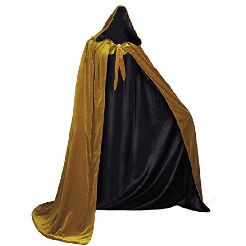 Women Halloween Solid Color Cape Long Cloak Cosplay Party Costume Casual Gothic Stage Dress Up Cape For Festival