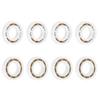 Uxcell Ball Bearings Deep Groove Ball Bearings with Glass Balls and Nylon Nylon 8pcs 7x14x3.5mm Cage, POM,