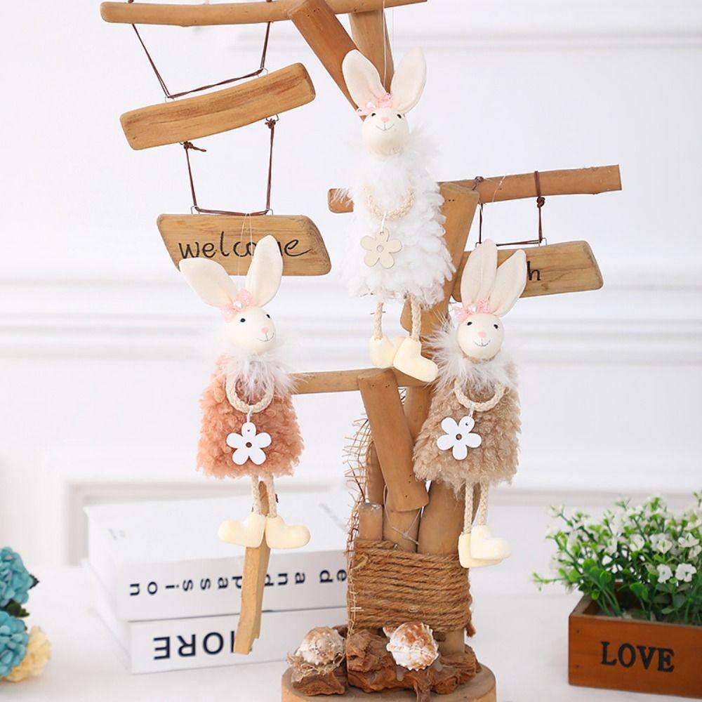 Hanging Design Rabbit Doll Festive Style Easter Bunny Easter Decoration Spring Holiday