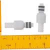 2PCS 3/8" Quick Shut-Off Hose Joint Plastic Tube Connector Shut-Off Hose Barb Valve  Water Pipe