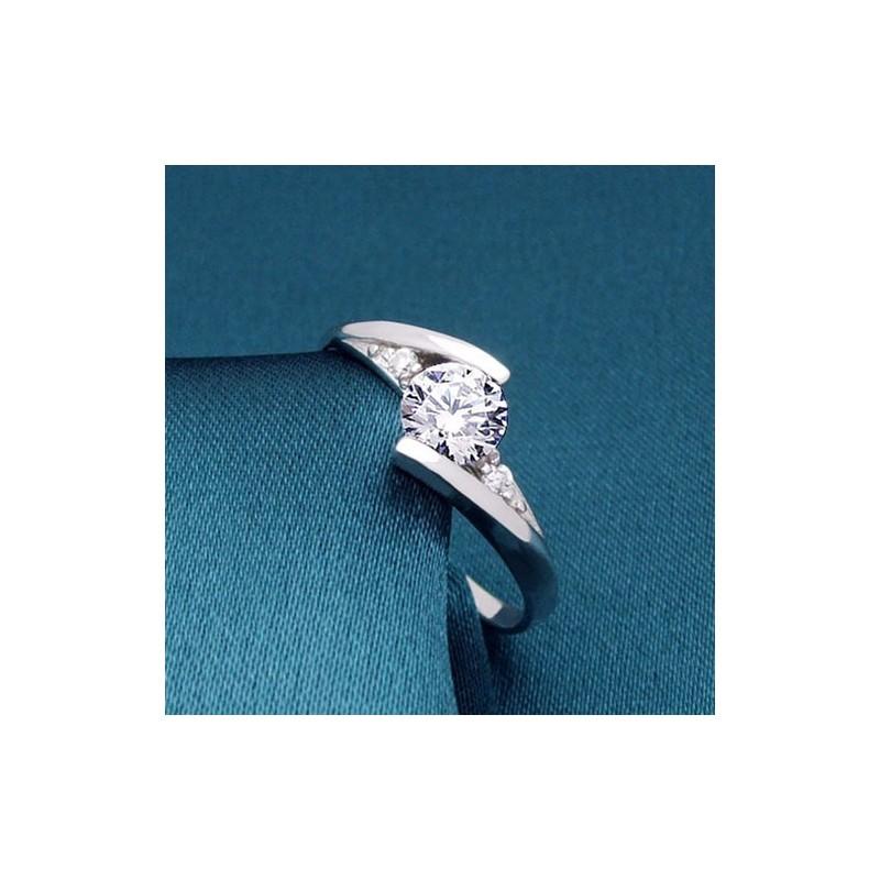 Copper Crystal Wedding Ring For Women With Fashion Jewelry For Daily Wear