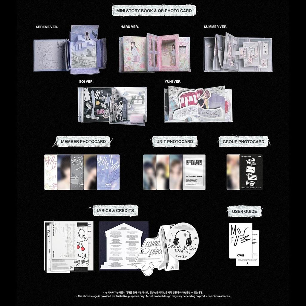 OWIS [MUSEUM] Det första minialbumet (Saknad Bit Ver.) + Gratis gåva