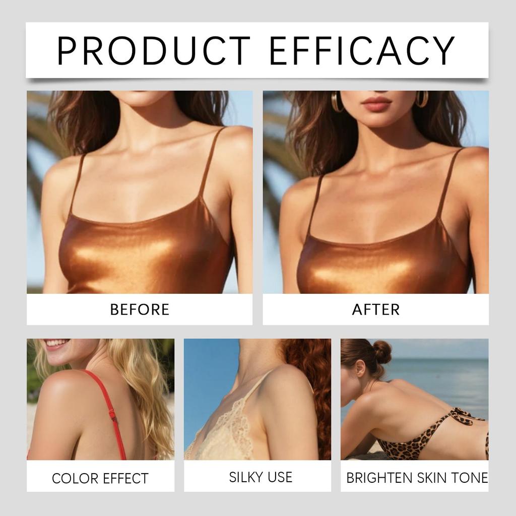 EELHOE Moisturizing Body Black Cream Gentle and Uniform Coloring Natural Translating Bronze Skin Cream