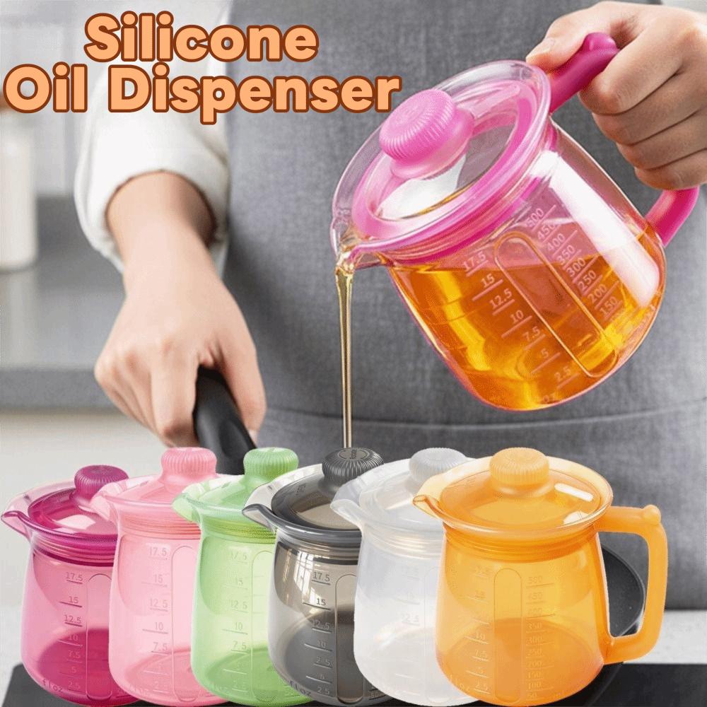500ml Capacity Silicone Teapot Portable Ergonomic Handle Oil Dispenser Pouring Spout Leakproof Milk Jug Lemonade Making