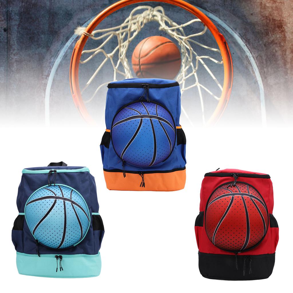 Basketball Backpack with Shoe Compartment Oxford Cloth Breathable Soccer Backpack Sports Bag for Out