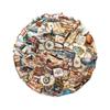50Pcs Antique Journey Sticker Travel Themed Decorative Sticker Sticker Diary Laptop Fridge Suitcases Decoration
