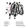 HUIQIAODS H8/H11/H16 LED Compatible, Universal Switch, For Rear Fog Lights, Fog Wiring, Relay Harness, For Toyota, Nissan, Suzuki, Daihatsu