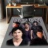 Damon Salvatore Pattern Rug, Indoor/Outdoor Mat, for Picnic, Gameroom, Bedroom, Office, Living Room, Home Decor Carpet, Birthday Gift