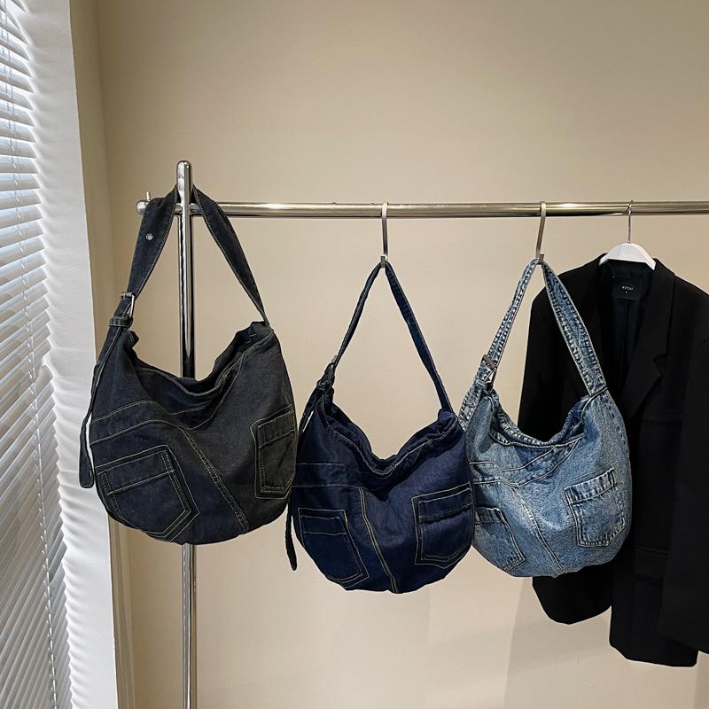 Commuter Denim Bag Women's Tote Bag Large Capacity Shoulder Bag