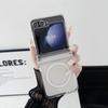 Transparent Magnetic Phone Case for Samsung Galaxy Z Flip 7 6 5 4 3 Wireless Charging Slim Hinge Protective Cover Clear