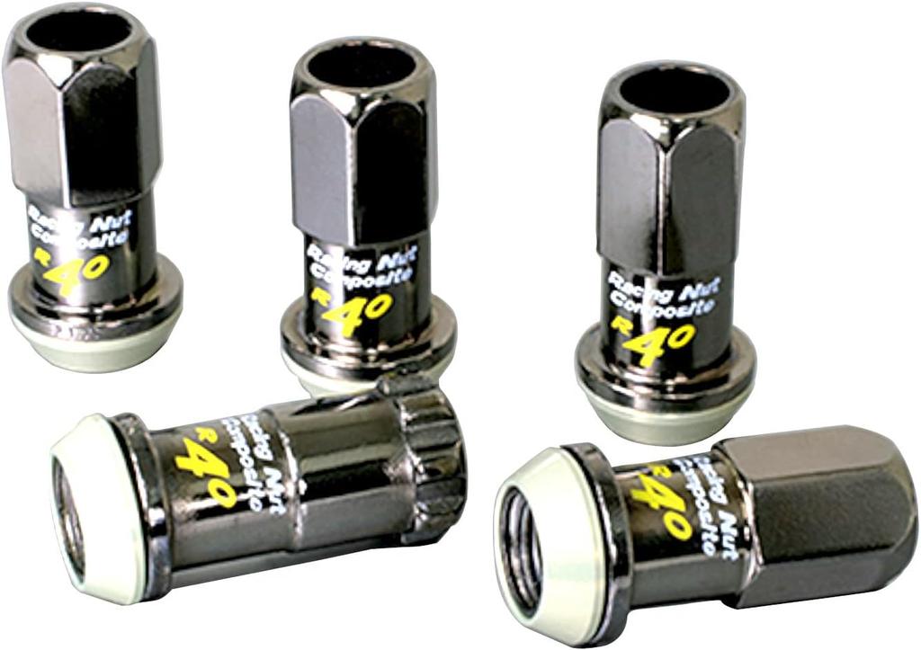 Project Kics 12x1.25 R40 Lug Nuts - Black (16+4 Locks)