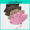 Vintage Heart Shape Cotton Sun Hat With Wide Brim For Women Outdoor Spring Summer
