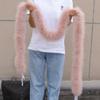 2M 50Grams Marabou Turkey Feathers Boa Trim for Crafts Needlework Shawl Party Scarf Carnival Costume Wedding Plumes Decoration