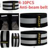 4-10 Piezas Bandas Reflectantes para Pantalones Alta Visibilidad Pulseras de Tobillo para Pantalones de Seguridad Ciclismo Correa Fácil de Ajustar