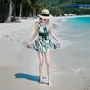 Yimeishan Women's Conservative Long-Sleeve One-Piece Swimdress