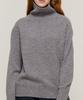 CARGOBROS FOR WOMAN Premium Wool Wholegarment High-Neck Knit (Gray)