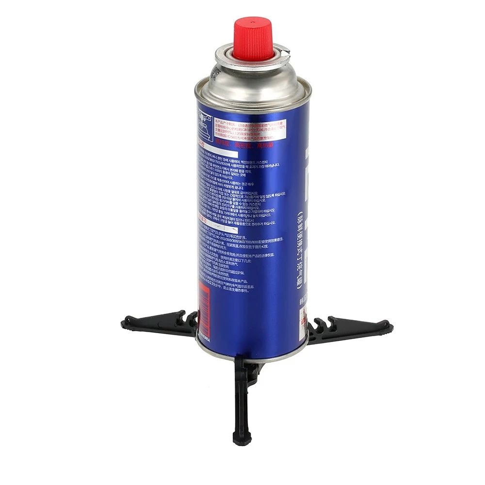 Anti Dumping Camping Foldable Stove Base Holder Gas Canister Stand Can Tank Tripod Bottle Shelf