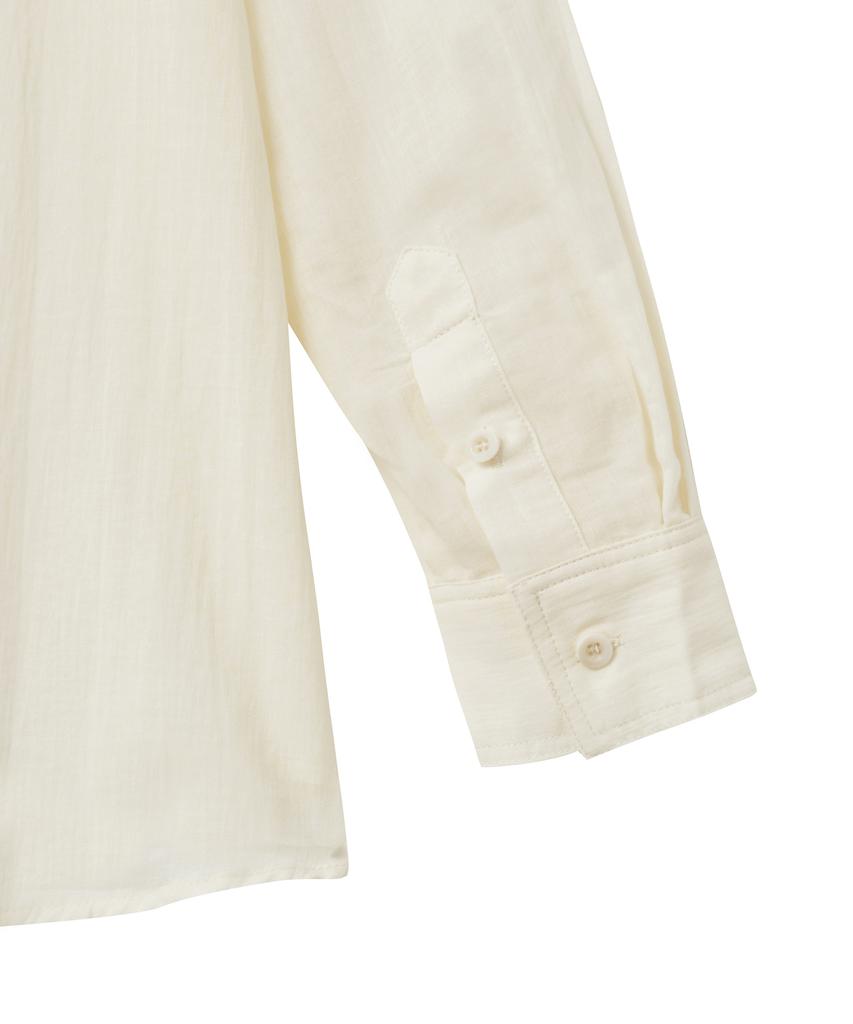 Noir For Woman Pale Scarf Loose Fit Shirt (Buttercream)