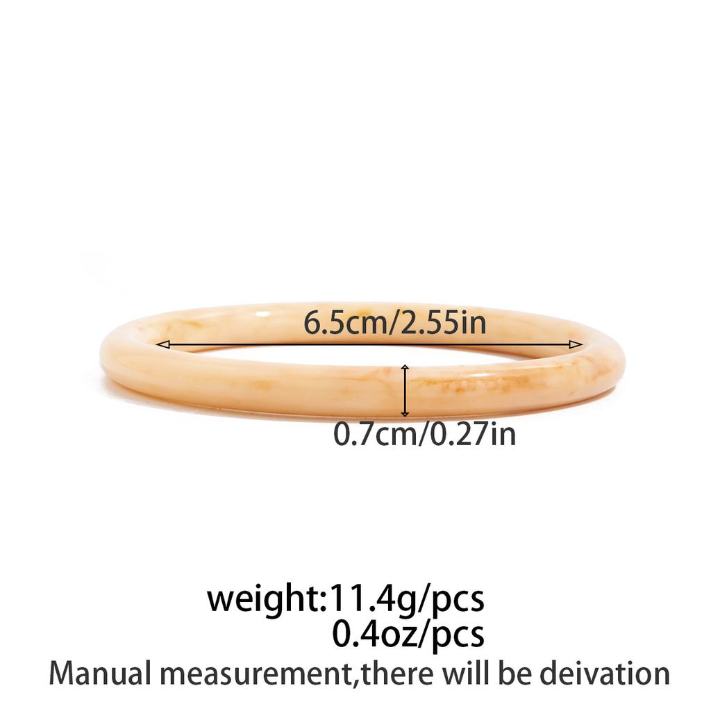 Y2K Boho Transparent Resin Acrylic Bangles for Women 2025 New Fashion Geometric Irregular Bracelet Aesthetic Jewelry