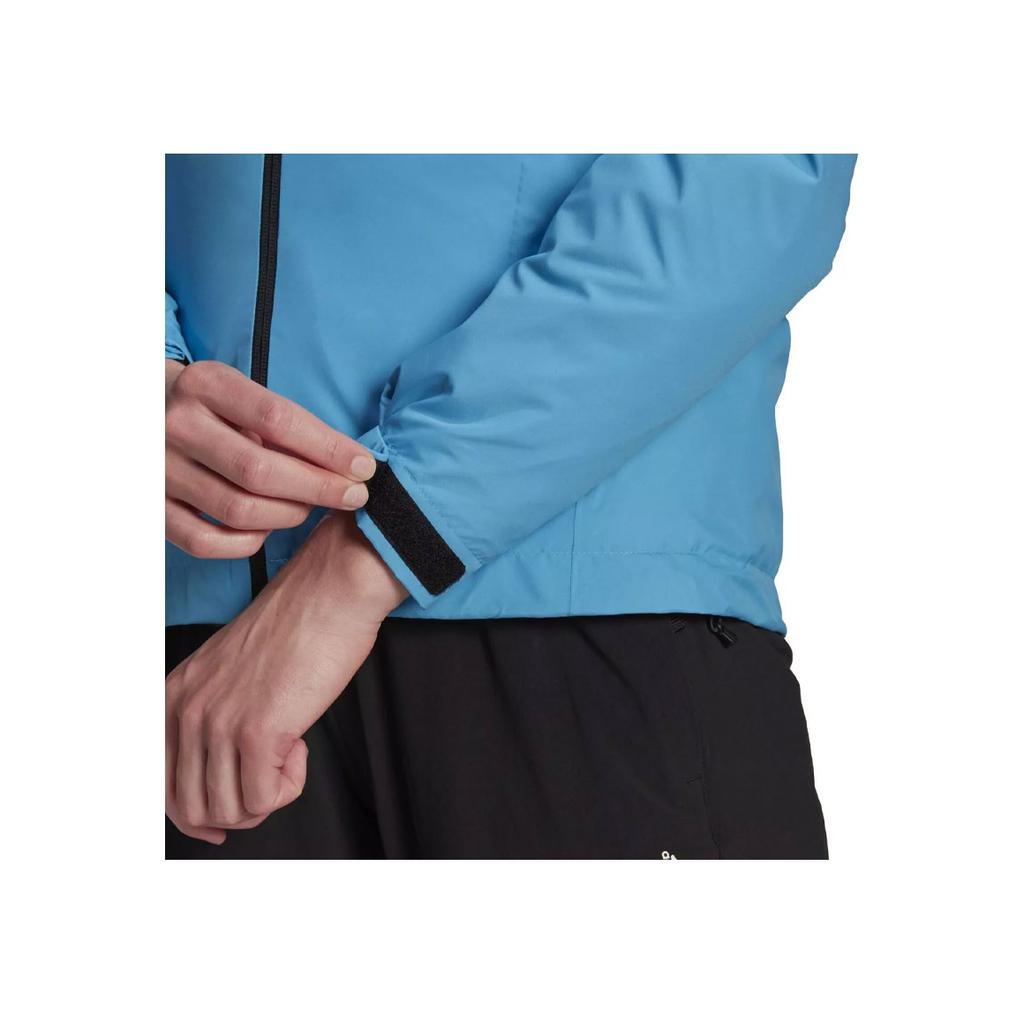Adidas Womens Mountain Rain Resistant Jacket With Letter Print Women Jacket Blue HA2318
