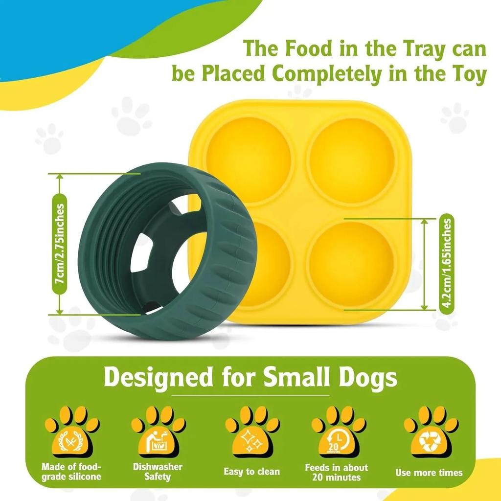 Dog Interactive Boredom Treat Molds Silicone Healthy Treats for Puppy Enrichment Chew Toy
